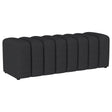 Furniture City Houma - Coaster - Summer Fabric Upholstered Tufted Accent Bench Charcoal - 910294