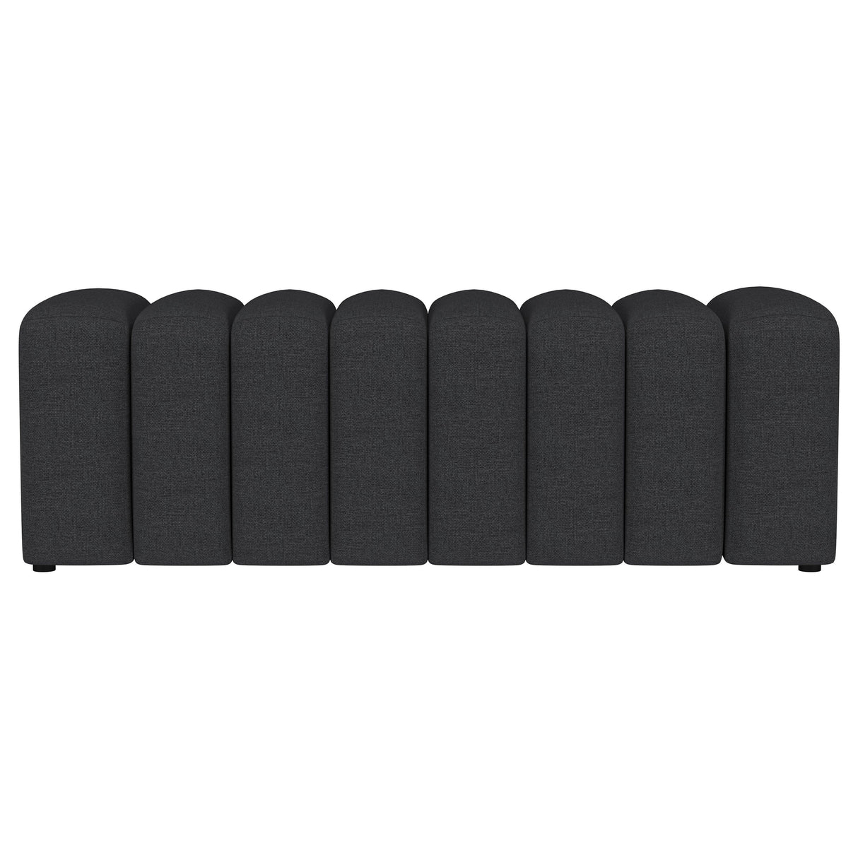 Summer Fabric Upholstered Tufted Accent Bench Charcoal