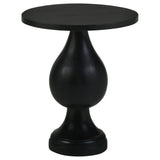 Furniture City Houma - Coaster - Dianella Round Pedestal Base Accent Side Table Black Stain - 915108
