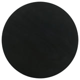 Dianella Round Pedestal Base Accent Side Table Black Stain