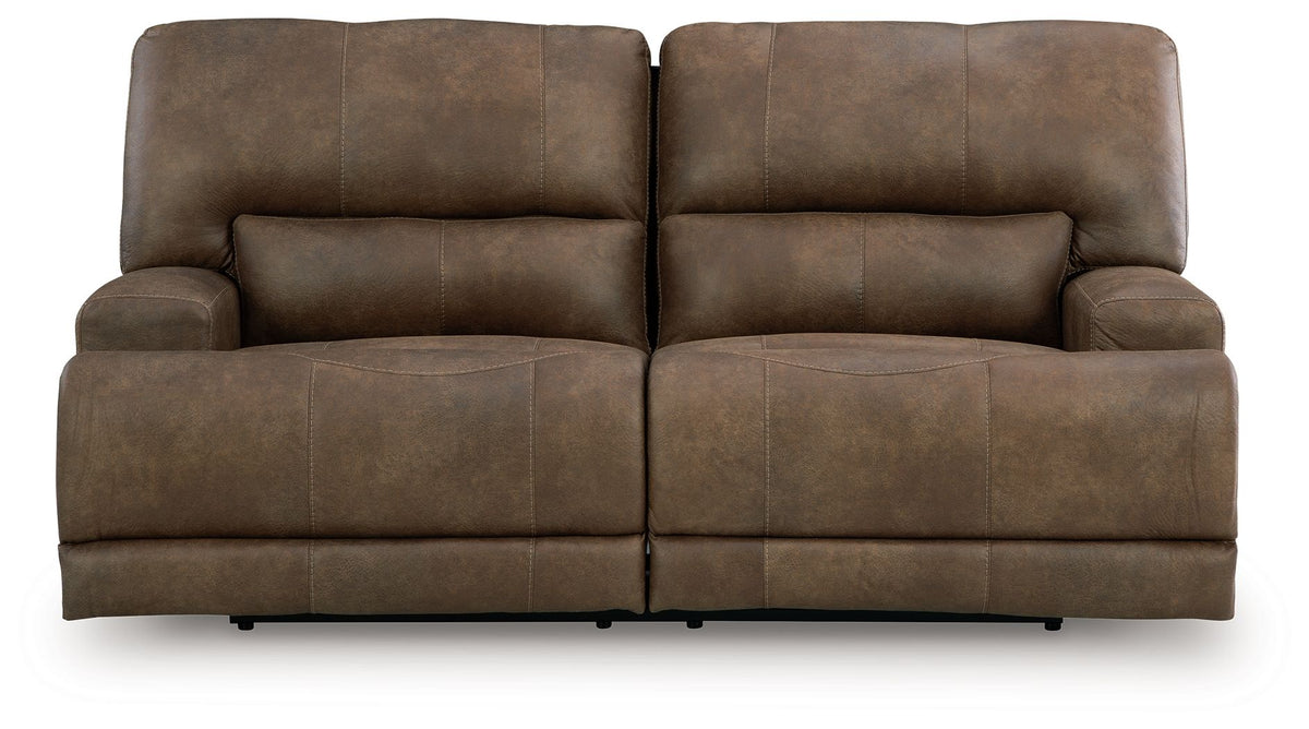 Beckley Place - 2 Seat Power Reclining Sofa With Adjustable Headrest - Earth