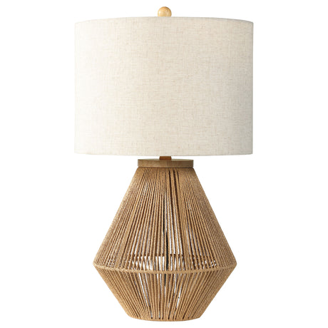 Furniture City Houma - Coaster - Pryor Drum Shade Handwoven Rope Table Lamp Natural - 920011