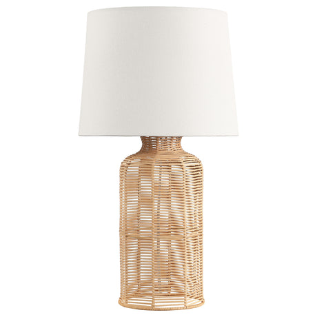 Furniture City Houma - Coaster - Nairobi Empire Shade Handwoven Rattan Table Lamp Natural - 920013