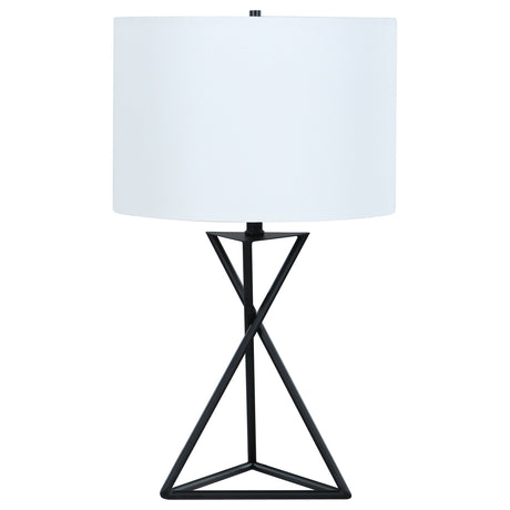 Furniture City Houma - Coaster - Mirio 26-inch Drum Shade Metal Bedside Table Lamp Black - 920051
