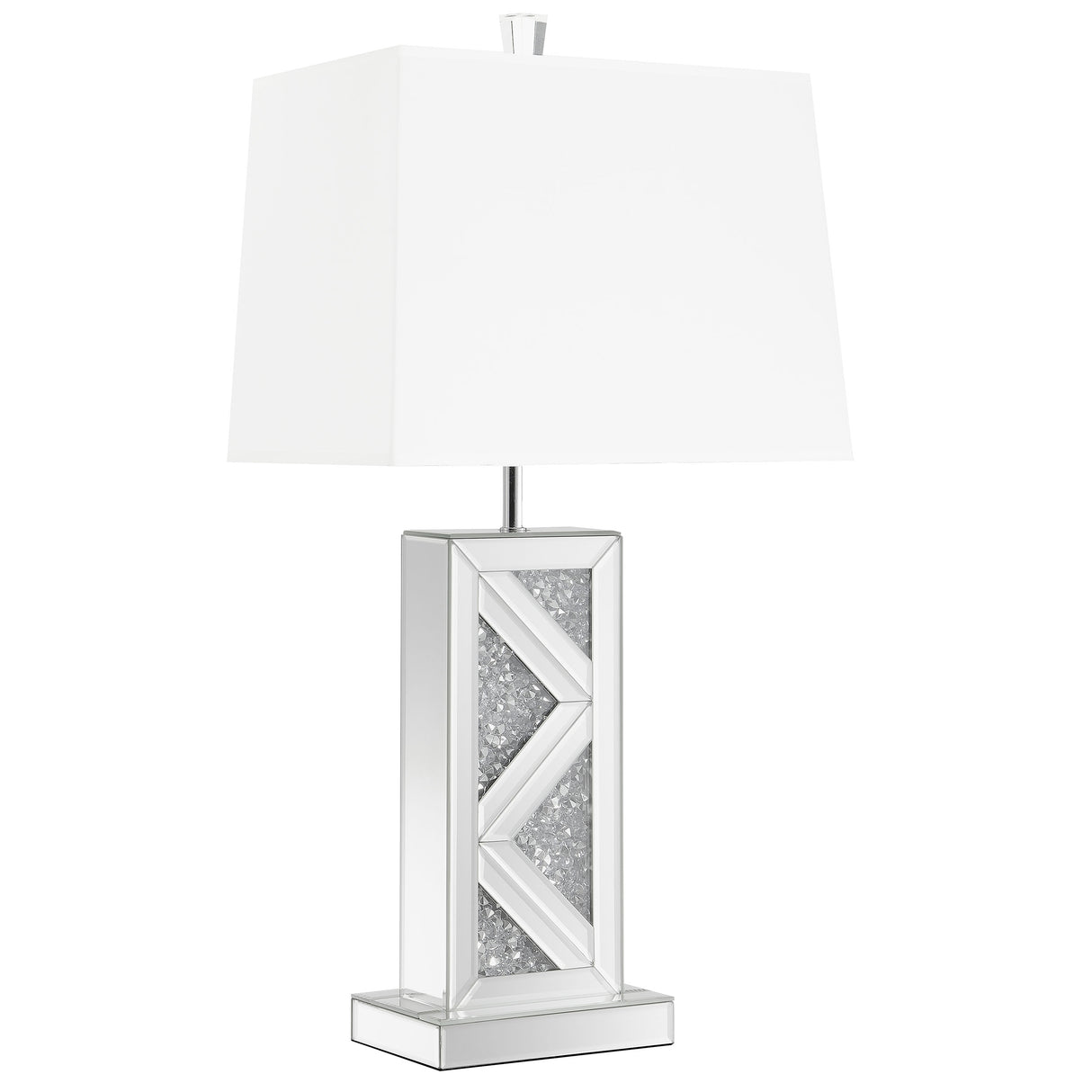 Furniture City Houma - Coaster - Carmen 32-inch Tapered Shade Mirrored Table Lamp Silver - 920141