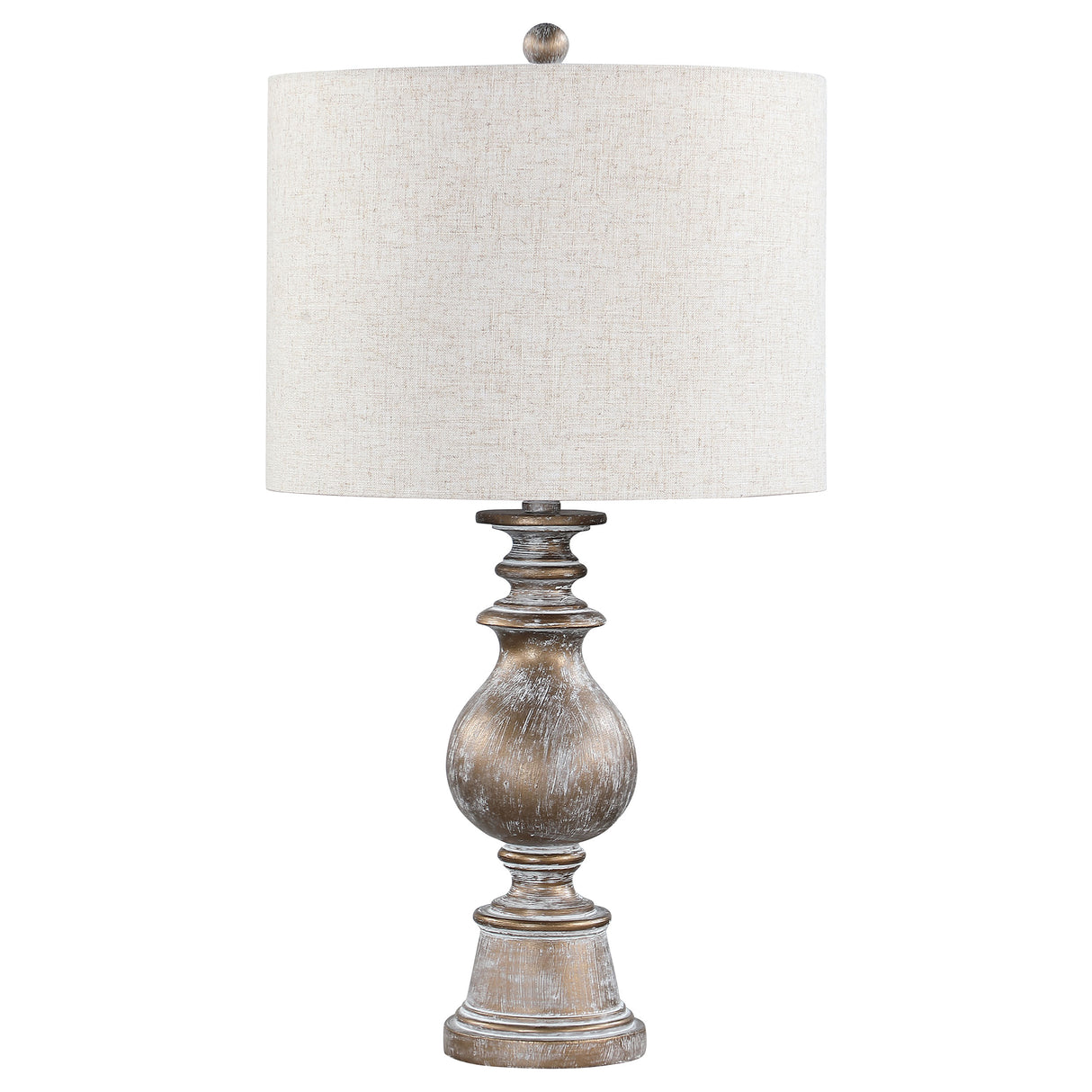 Furniture City Houma - Coaster - Brie 28-inch Drum Shade Urn Table Lamp Antique Gold - 920169