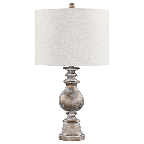Furniture City Houma - Coaster - Brie 28-inch Drum Shade Urn Table Lamp Antique Gold - 920169