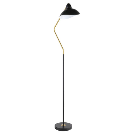 Furniture City Houma - Coaster - Lucien 69-inch Dome Shade Metal Task Floor Lamp Black - 920223