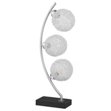 Furniture City Houma - Coaster - Claudia 30-inch Woven Spherical Metal Table Lamp Black - 920233