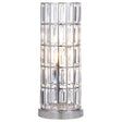 Furniture City Houma - Coaster - Wanda 20-inch Crystal Shade Bedside Table Lamp Silver - 920235