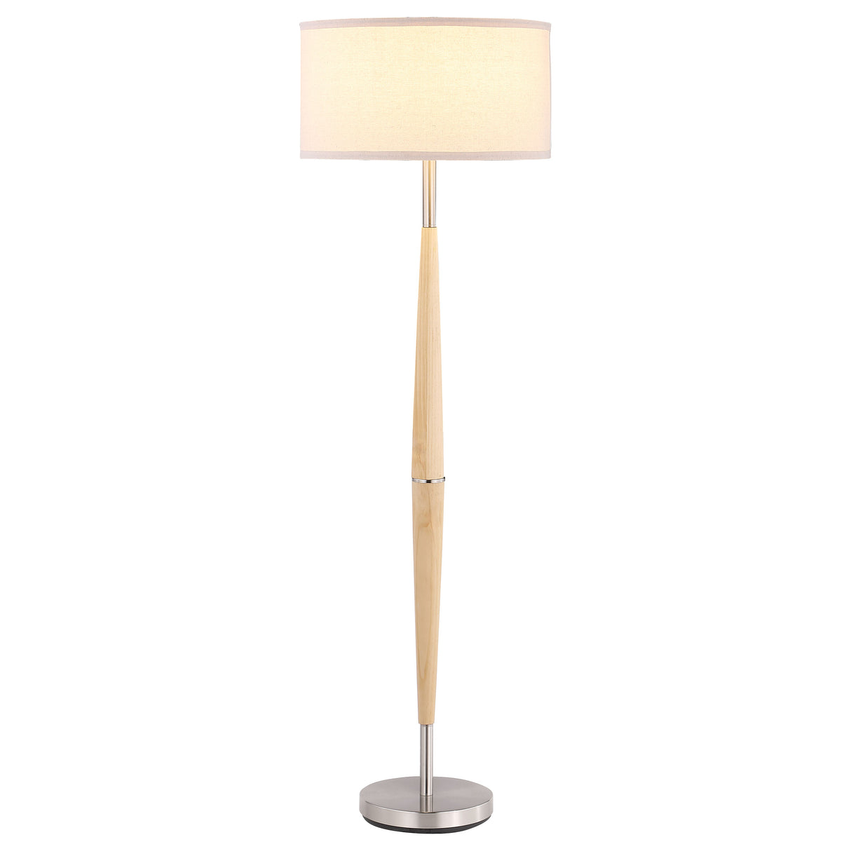 Furniture City Houma - Coaster - Flanary 58-inch Drum Shade Tapered Floor Lamp Natural - 920239