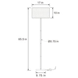 Ramiro 66-inch Drum Shade Metal Floor Lamp Gold