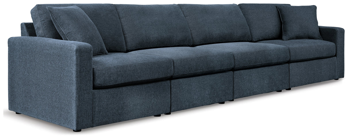 Furniture City Houma - Ashley Furniture - Modmax Sectional - RAF 4-Piece Sectional / Ink - 92101S10