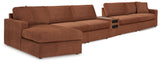Furniture City Houma - Ashley Furniture - Modmax 6-Piece Sectional - 6-Piece Sectional / Spice - 92102U24