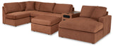 Furniture City Houma - Ashley Furniture - Modmax 6-Piece Sectional with Chaise and Ottoman - 6-Piece Sectional with Chaise and Ottoman - 92102U10