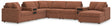 Furniture City Houma - Ashley Furniture - Modmax 8-Piece Sectional with Audio System and Chaise - RAF 8-Piece Sectional with Audio System and Chaise - 92102S48