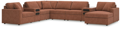 Furniture City Houma - Ashley Furniture - Modmax 8-Piece Sectional with Audio System and Chaise - RAF 8-Piece Sectional with Audio System and Chaise - 92102S48