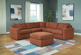 Furniture City Houma - Ashley Furniture - Modmax 5-Piece Sectional and Ottoman - 5-Piece Sectional and Ottoman / Spice - 92102U14