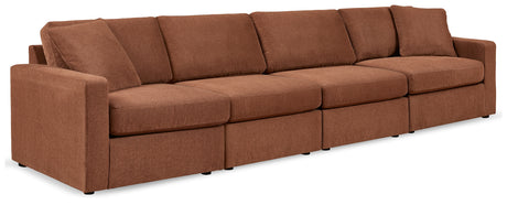 Furniture City Houma - Ashley Furniture - Modmax 4-Piece Sectional - RAF 4-Piece Sectional / Granite - 92104S10