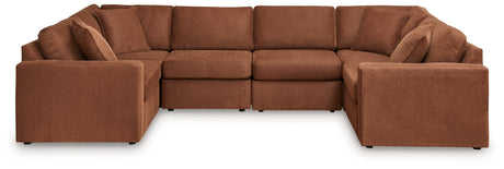 Furniture City Houma - Ashley Furniture - Modmax 6-Piece Sectional - RAF 6-Piece Sectional / Spice - 92102S8