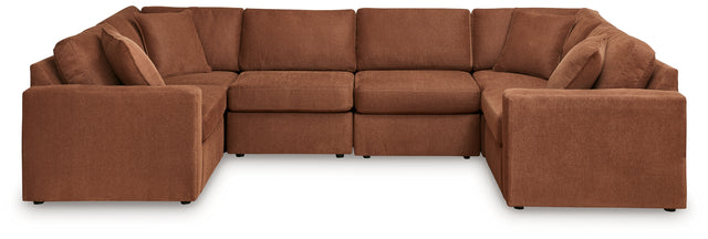 Furniture City Houma - Ashley Furniture - Modmax 6-Piece Sectional - RAF 6-Piece Sectional / Spice - 92102S8