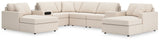 Furniture City Houma - Ashley Furniture - Modmax Sectional - RAF 8-Piece Sectional with Chaise / Oyster - 92103S31