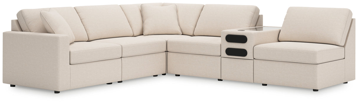 Furniture City Houma - Ashley Furniture - Modmax 6-Piece Sectional - RAF 6-Piece Sectional / Oyster - 92103S23