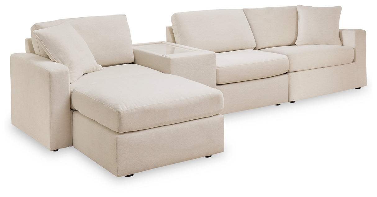 Furniture City Houma - Ashley Furniture - Modmax 4-Piece Sectional and Ottoman - 4-Piece Sectional and Ottoman / Oyster - 92103U12