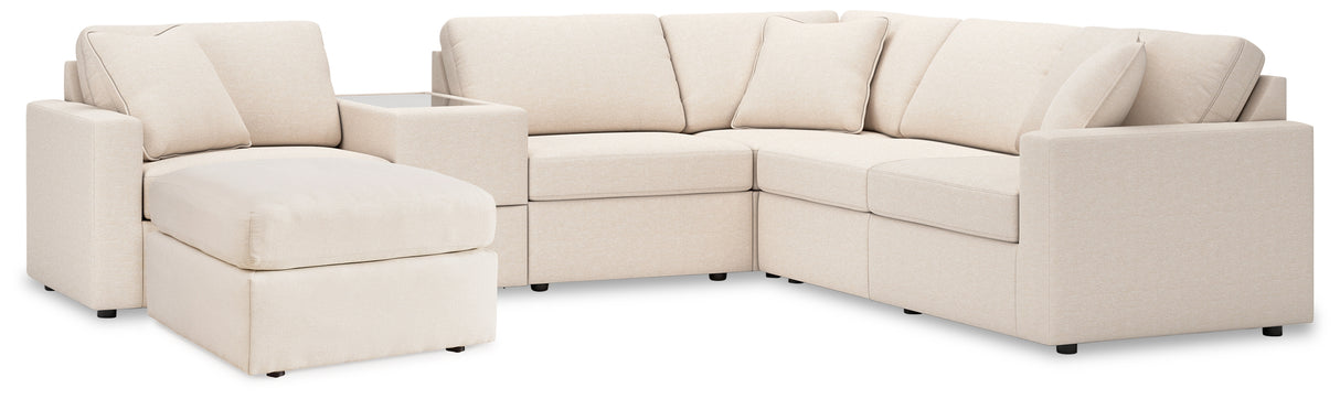 Furniture City Houma - Ashley Furniture - Modmax 6-Piece Sectional and Ottoman - 6-Piece Sectional and Ottoman / Oyster - 92103U16