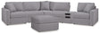 Furniture City Houma - Ashley Furniture - Modmax 6-Piece Sectional and Oversized Accent Ottoman - 6-Piece Sectional and Oversized Accent Ottoman - 92104U25