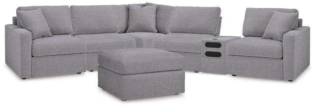 Furniture City Houma - Ashley Furniture - Modmax 6-Piece Sectional and Oversized Accent Ottoman - 6-Piece Sectional and Oversized Accent Ottoman - 92104U25