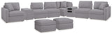 Furniture City Houma - Ashley Furniture - Modmax 8-Piece Sectional and 2 Ottomans - 8-Piece Sectional and 2 Ottomans / Granite - 92104U13