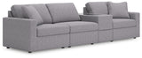 Furniture City Houma - Ashley Furniture - Modmax Sectional - RAF 4-Piece Sectional / Granite - 92104S29