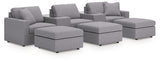 Modmax 5-Piece Sectional and 3 Ottomans