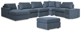 Furniture City Houma - Ashley Furniture - Modmax 6-Piece Sectional with Chaise and Ottoman - 6-Piece Sectional with Chaise and Ottoman / Ink - 92121U6
