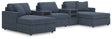 Furniture City Houma - Ashley Furniture - Modmax 5-Piece Double Chaise with Audio Consoles - RAF 5-Piece Double Chaise with Audio Consoles / Ink - 92121S49