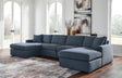 Furniture City Houma - Ashley Furniture - Modmax 4-Piece Sectional with Chaise - RAF 4-Piece Sectional with Chaise / Granite - 92104S19