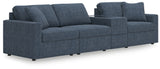 Furniture City Houma - Ashley Furniture - Modmax 4-Piece Sectional - RAF 4-Piece Sectional / Ink - 92121S29