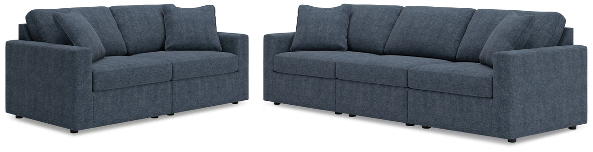 Furniture City Houma - Ashley Furniture - Modmax 3-Piece Sectional Sofa and 2-Piece Sectional Loveseat - 3-Piece Sectional Sofa and 2-Piece Sectional Loveseat / Ink - 92121U20