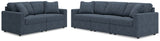 Furniture City Houma - Ashley Furniture - Modmax 3-Piece Sectional Sofa and 2-Piece Sectional Loveseat - 3-Piece Sectional Sofa and 2-Piece Sectional Loveseat / Ink - 92121U20