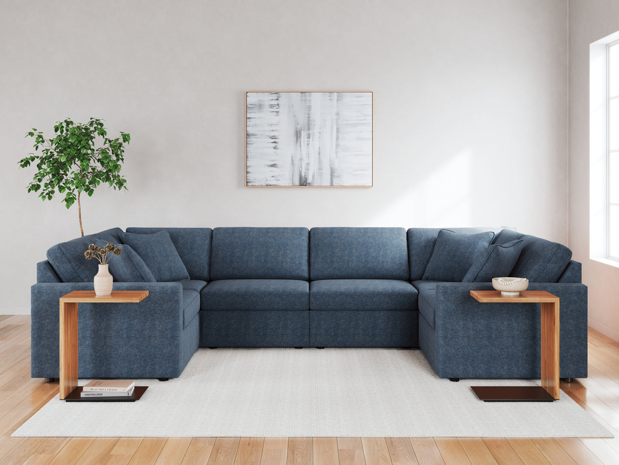 Furniture City Houma - Ashley Furniture - Modmax 6-Piece Sectional - RAF 6-Piece Sectional / Ink - 92121S8
