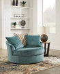 Furniture City Houma - Ashley Furniture - Laylabrook Oversized Swivel Accent Chair - Oversized Swivel Accent Chair / Teal - 9220621
