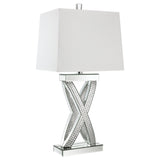 Furniture City Houma - Coaster - Dominick 31-inch Tapered Mirrored Acrylic Table Lamp Silver - 923289