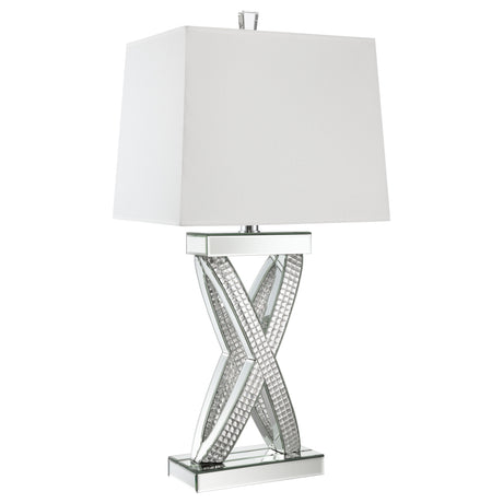 Furniture City Houma - Coaster - Dominick 31-inch Tapered Mirrored Acrylic Table Lamp Silver - 923289