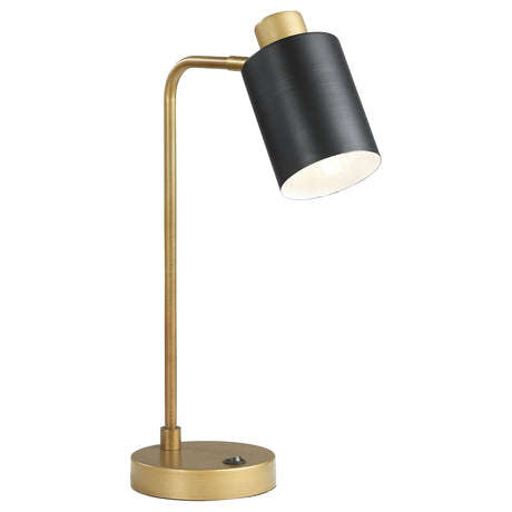 Furniture City Houma - Coaster - Cherise 18-inch Adjustable Angle Table Lamp Antique Brass - 923303
