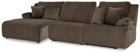 Furniture City Houma - Ashley Furniture - Top Tier 3-Piece Sofa Chaise Sectional - 3-Piece Sofa Chaise Sectional / Chocolate - 92705S11