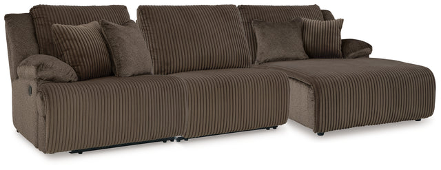 Furniture City Houma - Ashley Furniture - Top Tier 3-Piece Reclining Sofa Chaise Sectional - 3-Piece Reclining Sofa Chaise Sectional - 92705S10