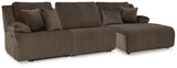 Top Tier 3-Piece Reclining Sofa Chaise Sectional