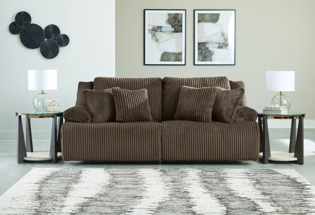Furniture City Houma - Ashley Furniture - Top Tier 2-Piece Sectional Loveseat - 2-Piece Sectional Loveseat / Chocolate - 92705S9