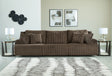 Furniture City Houma - Ashley Furniture - Top Tier 3-Piece Sectional Sofa - 3-Piece Sectional Sofa / Chocolate - 92705S8